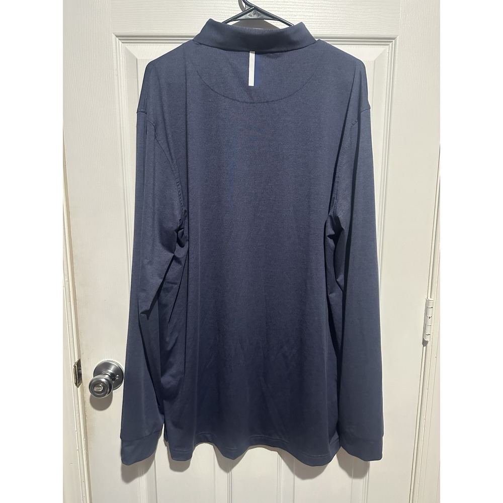 Rhoback The Big Easy Long Sleeve Performance Polo Blue XXL - Picture 5 of 9